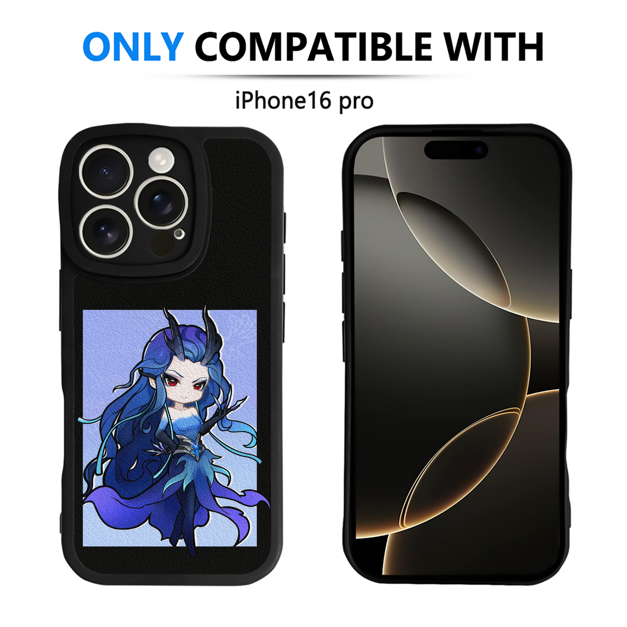 （画像用） Ne Zha 2 ナタ 魔童の大暴れ 【iPhone 16シリーズ対応】シリコンスマホケース（レザー調） 材質：シリコン